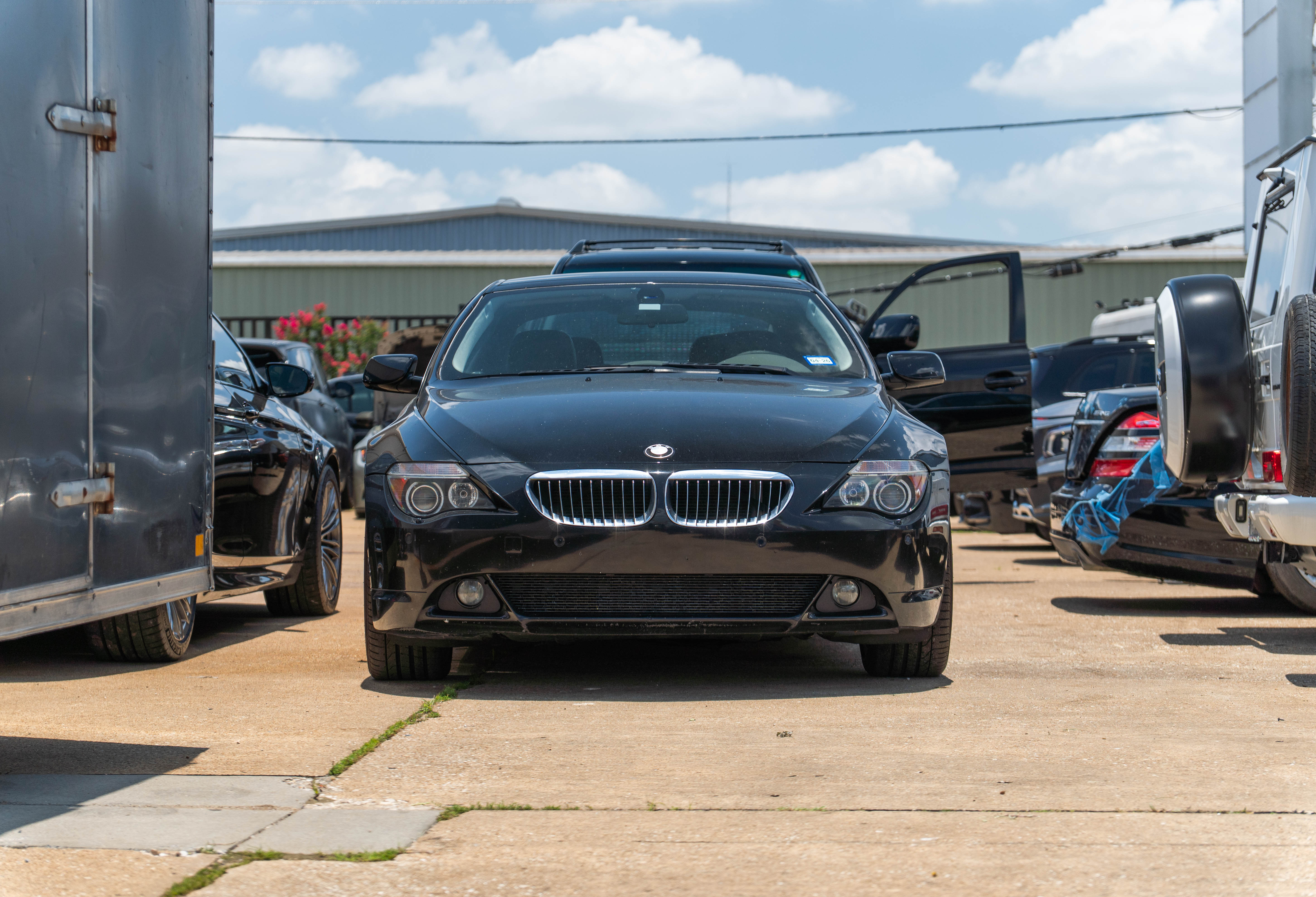 BMW E63 6 Series coupe head-on